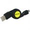 Amzer 82268 Micro USB Retractable Data Cable