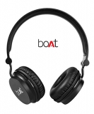 Boat Rockerz 400 On-Ear Bluetooth Headphones (Carbon Black)