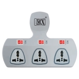 MX 3 PIN 3 WAY UNIVERSAL ADAPTOR 5 AMP