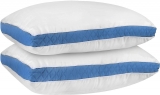 Cloth Fusion Premium Luxurious Quilted Microfibre Bed Pillow Set Of 2 For Sleeping